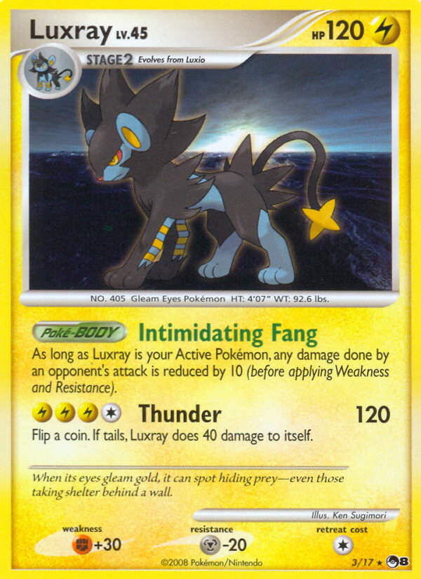 Luxray (3/17) [POP Series 8] | Shuffle n Cut Hobbies & Games