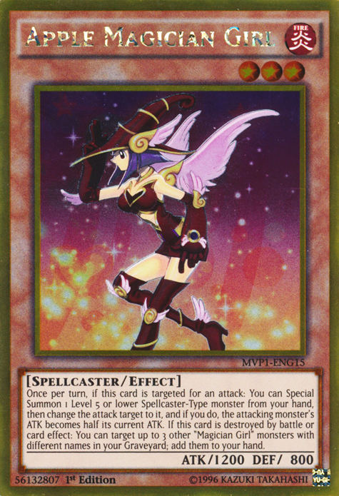 Apple Magician Girl [MVP1-ENG15] Gold Rare | Shuffle n Cut Hobbies & Games