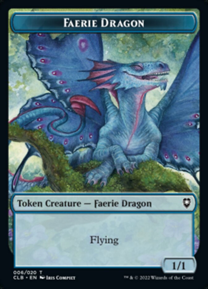 Faerie Dragon Token [Commander Legends: Battle for Baldur's Gate Tokens] | Shuffle n Cut Hobbies & Games