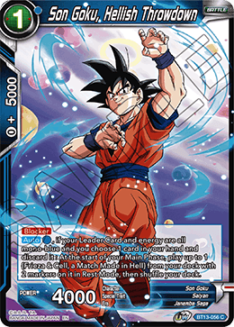 Son Goku, Hellish Throwdown (Common) [BT13-056] | Shuffle n Cut Hobbies & Games