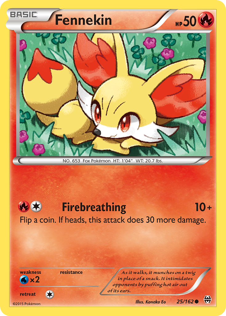 Fennekin (25/162) [XY: BREAKthrough] | Shuffle n Cut Hobbies & Games