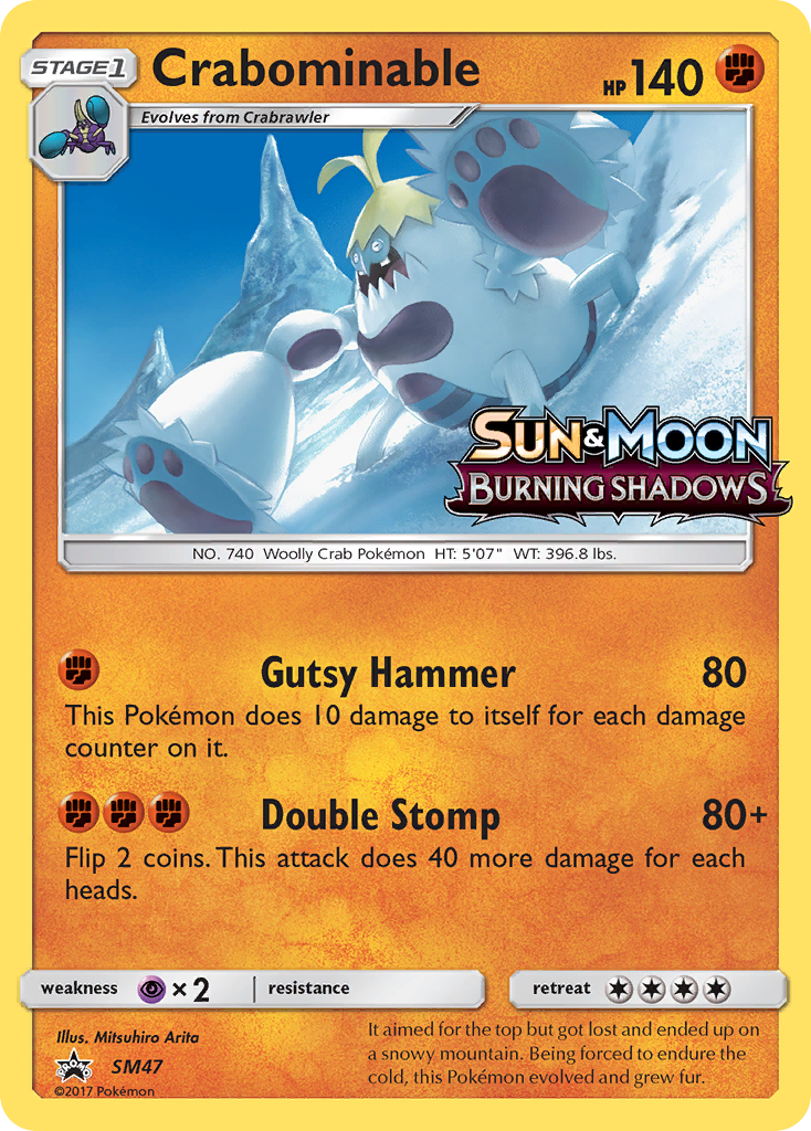 Crabominable (SM47) [Sun & Moon: Black Star Promos] | Shuffle n Cut Hobbies & Games