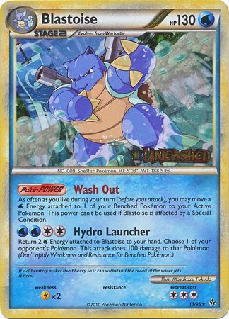 Blastoise (13/95) (Prerelease Promo) [HeartGold & SoulSilver: Black Star Promos] | Shuffle n Cut Hobbies & Games