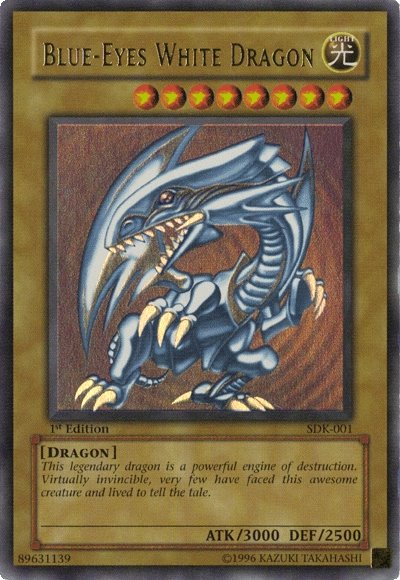 Blue-Eyes White Dragon [SDK-001] Ultra Rare | Shuffle n Cut Hobbies & Games