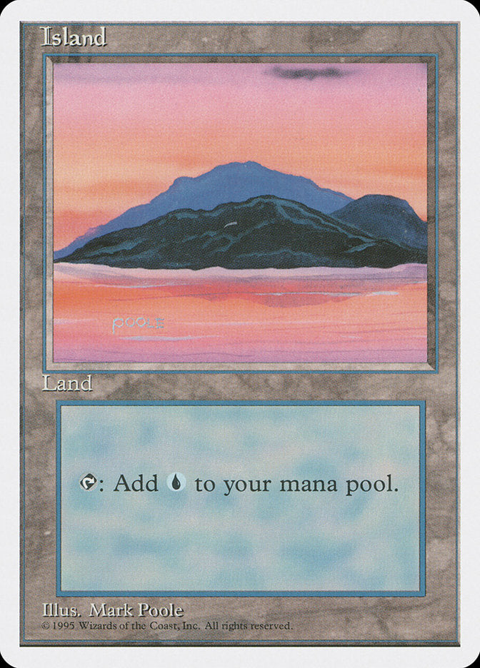 Island (Sunset / Signature on Left) [Fourth Edition] | Shuffle n Cut Hobbies & Games