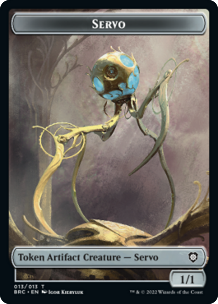 Servo // Phyrexian Horror Double-Sided Token [The Brothers' War Commander Tokens] | Shuffle n Cut Hobbies & Games