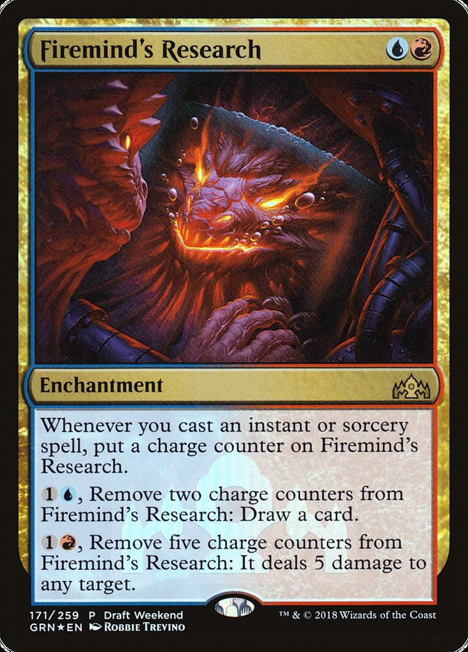 Firemind's Research (Draft Weekend) [Guilds of Ravnica Promos] | Shuffle n Cut Hobbies & Games