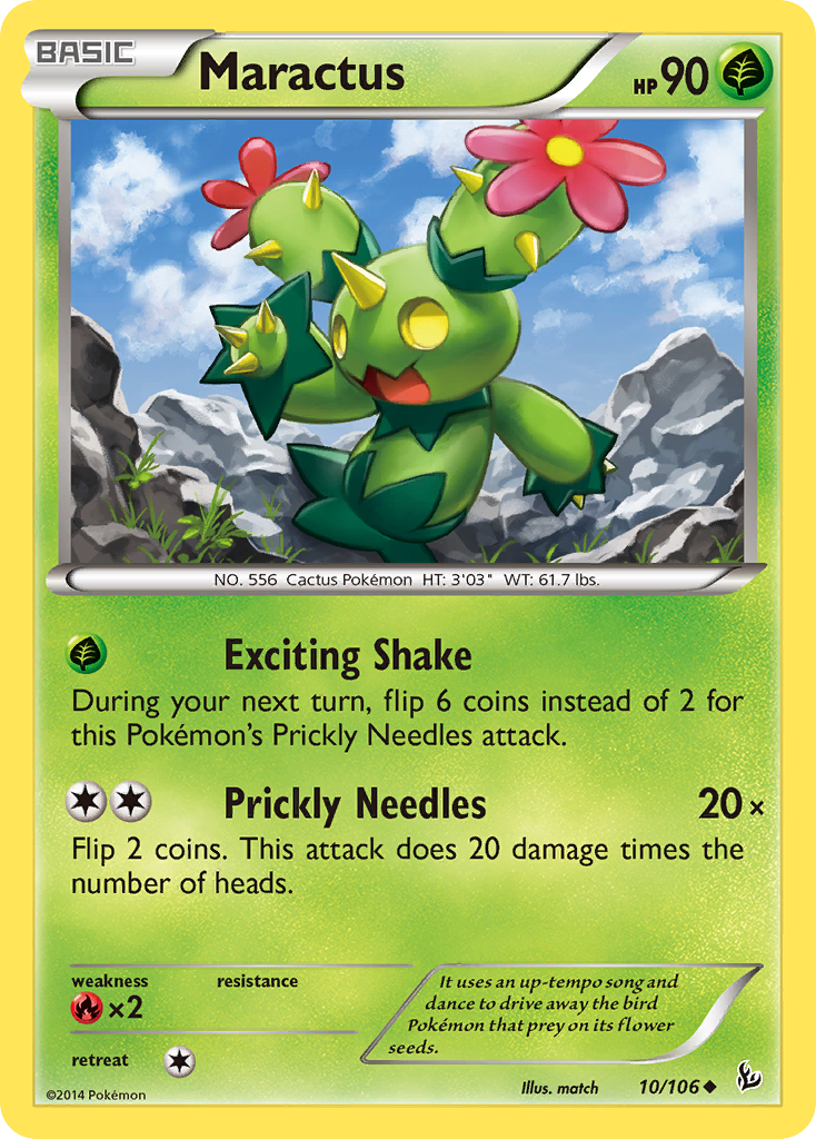 Maractus (10/106) [XY: Flashfire] | Shuffle n Cut Hobbies & Games