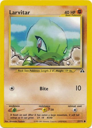 Larvitar (57/75) [Neo Discovery Unlimited] | Shuffle n Cut Hobbies & Games