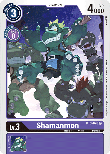 Shamanmon [BT3-078] [Release Special Booster Ver.1.5] | Shuffle n Cut Hobbies & Games