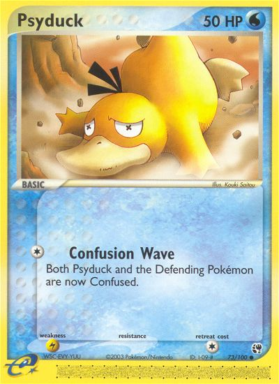 Psyduck (73/100) [EX: Sandstorm] | Shuffle n Cut Hobbies & Games