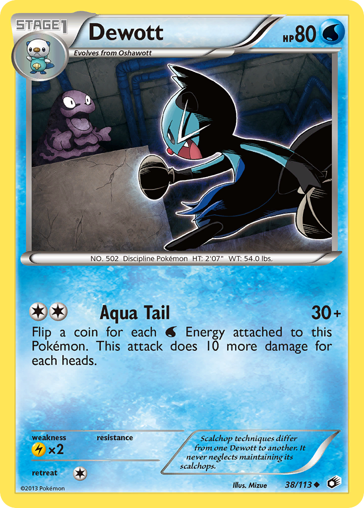 Dewott (38/113) [Black & White: Legendary Treasures] | Shuffle n Cut Hobbies & Games