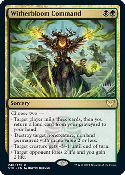 Witherbloom Command (Promo Pack) [Strixhaven: School of Mages Promos] | Shuffle n Cut Hobbies & Games