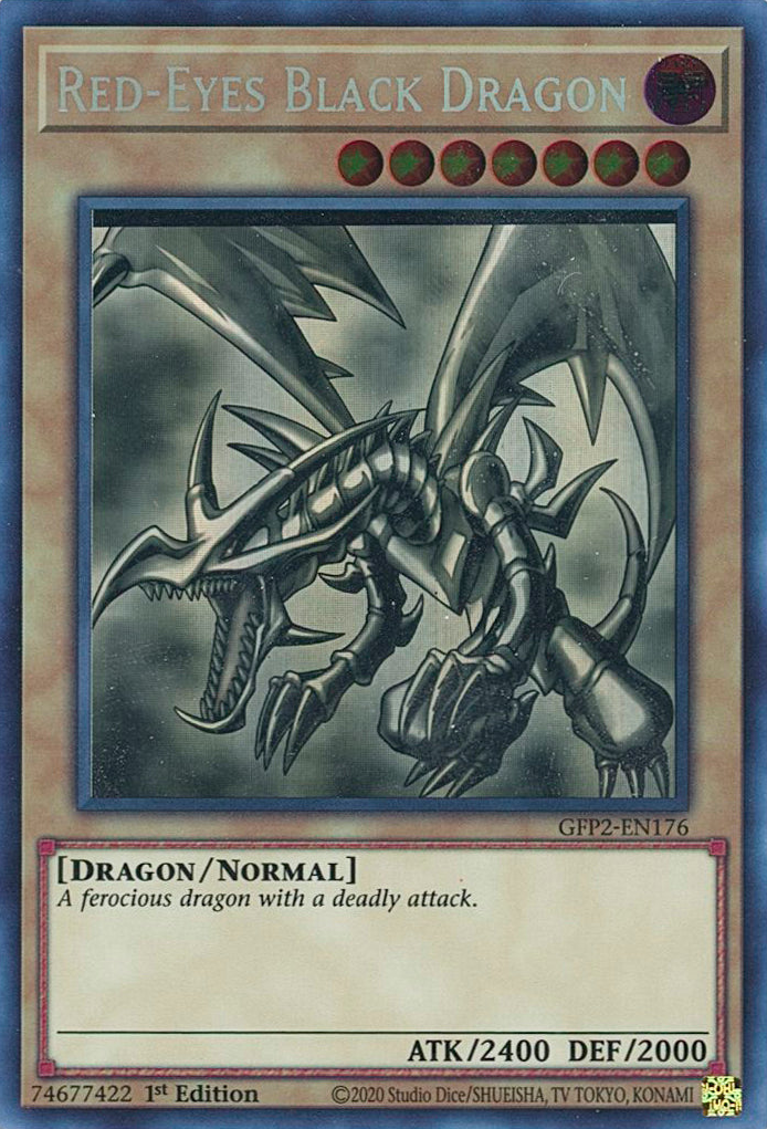 Red-Eyes Black Dragon [GFP2-EN176] Ghost Rare | Shuffle n Cut Hobbies & Games