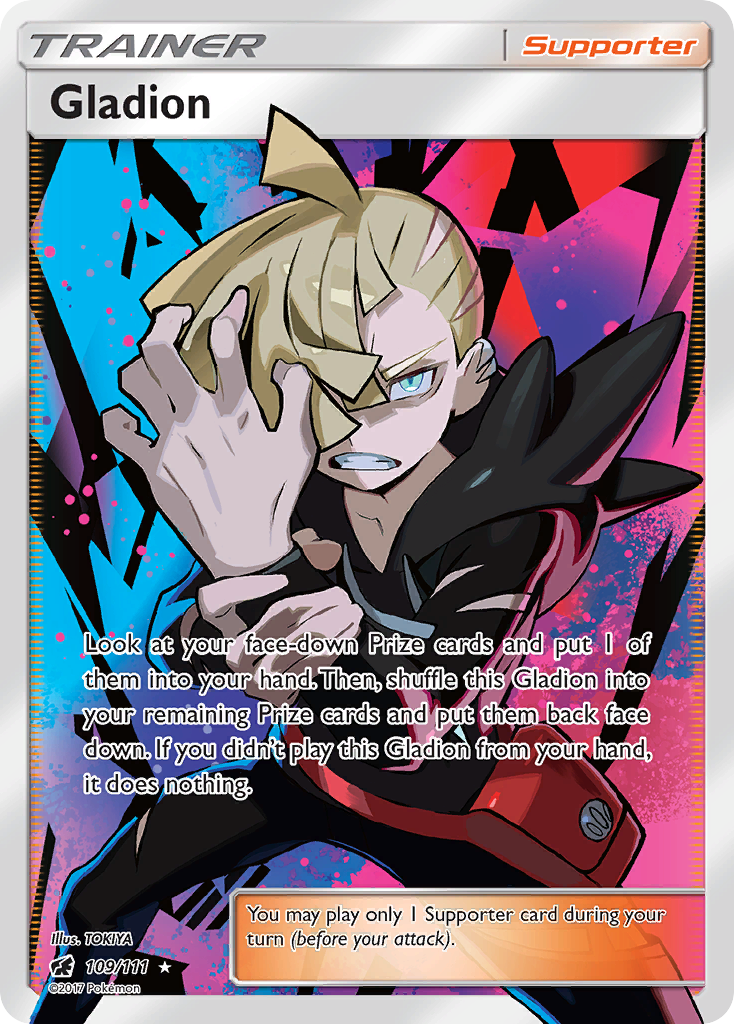 Gladion (109/111) [Sun & Moon: Crimson Invasion] | Shuffle n Cut Hobbies & Games