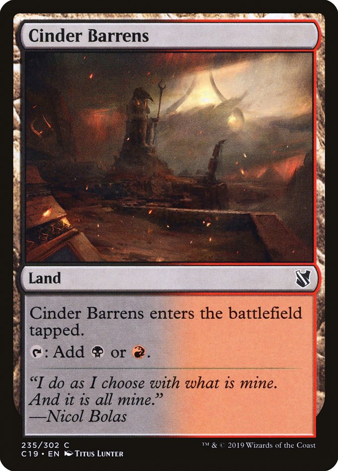 Cinder Barrens [Commander 2019] | Shuffle n Cut Hobbies & Games