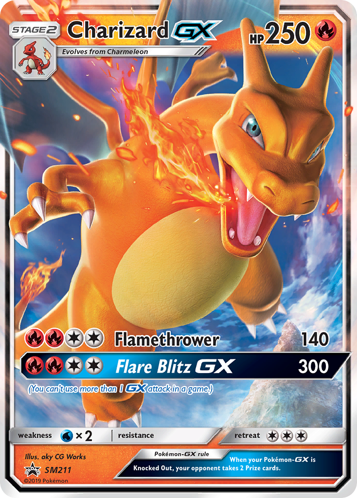 Charizard GX (SM211) [Sun & Moon: Black Star Promos] | Shuffle n Cut Hobbies & Games