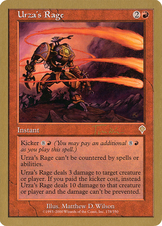 Urza's Rage (Jan Tomcani) [World Championship Decks 2001] | Shuffle n Cut Hobbies & Games