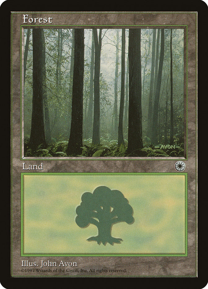 Forest (Three Dark Trees at Front with Lush Ground) [Portal] | Shuffle n Cut Hobbies & Games