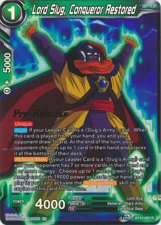 Lord Slug, Conqueror Restored (BT12-061) [Vicious Rejuvenation Prerelease Promos] | Shuffle n Cut Hobbies & Games