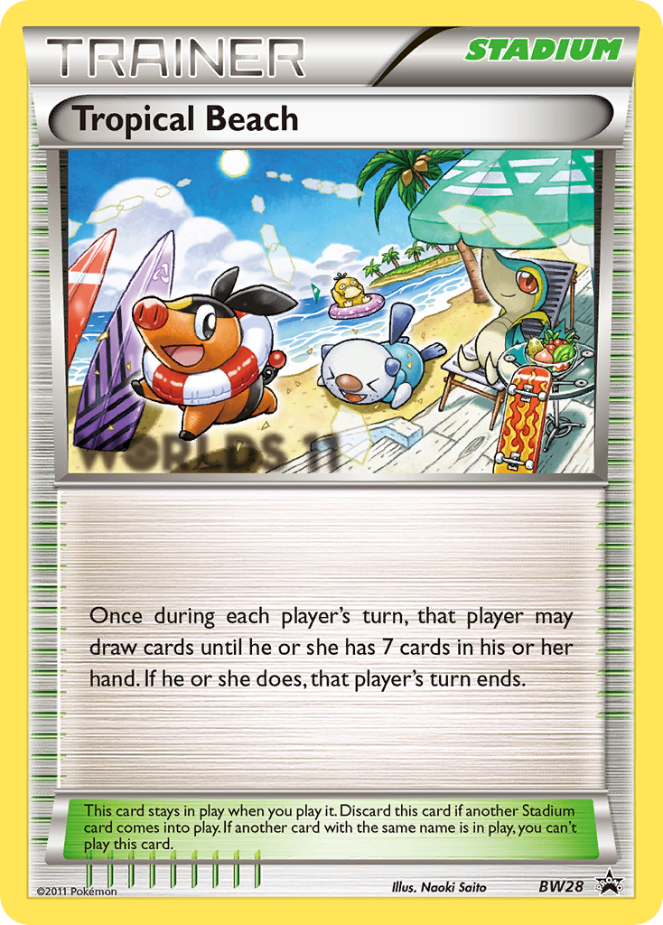 Tropical Beach (BW28) [Black & White: Black Star Promos] | Shuffle n Cut Hobbies & Games