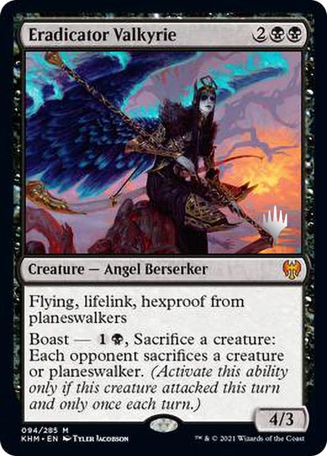 Eradicator Valkyrie (Promo Pack) [Kaldheim Promos] | Shuffle n Cut Hobbies & Games