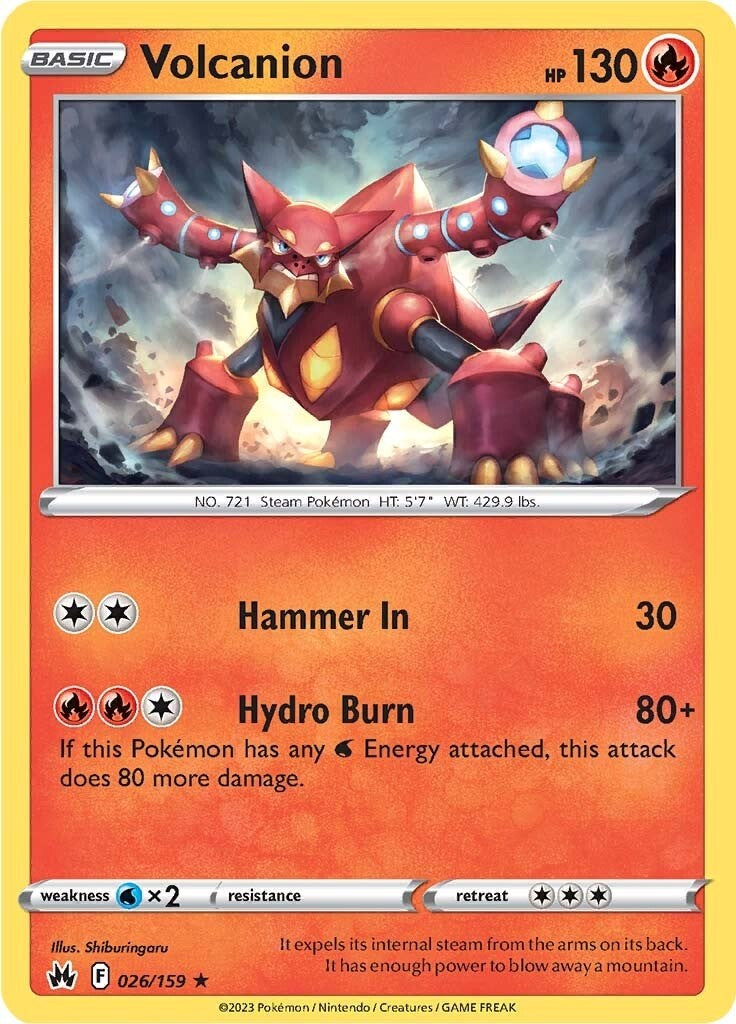 Volcanion (026/159) [Sword & Shield: Crown Zenith] | Shuffle n Cut Hobbies & Games