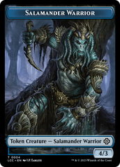 Salamander Warrior // Treasure Double-Sided Token [The Lost Caverns of Ixalan Commander Tokens] | Shuffle n Cut Hobbies & Games