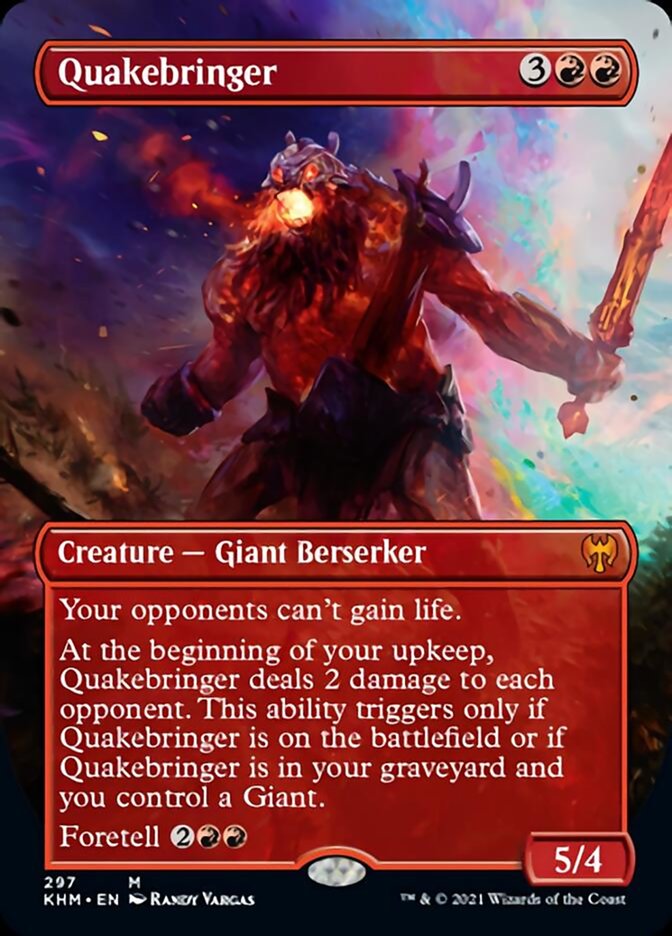 Quakebringer (Borderless Alternate Art) [Kaldheim] | Shuffle n Cut Hobbies & Games