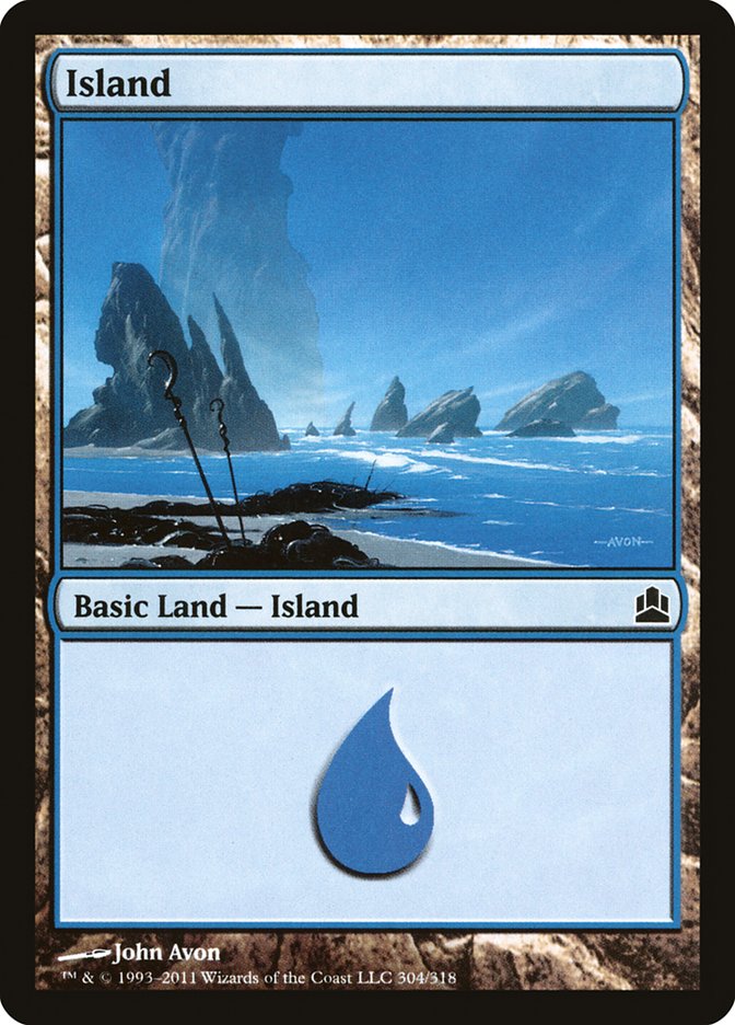 Island (304) [Commander 2011] | Shuffle n Cut Hobbies & Games