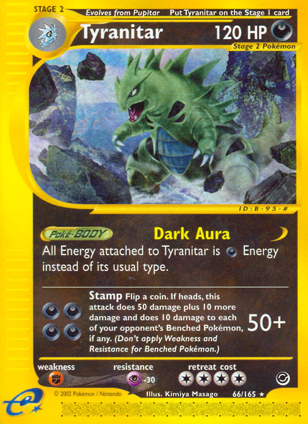 Tyranitar (66/165) [Expedition: Base Set] | Shuffle n Cut Hobbies & Games