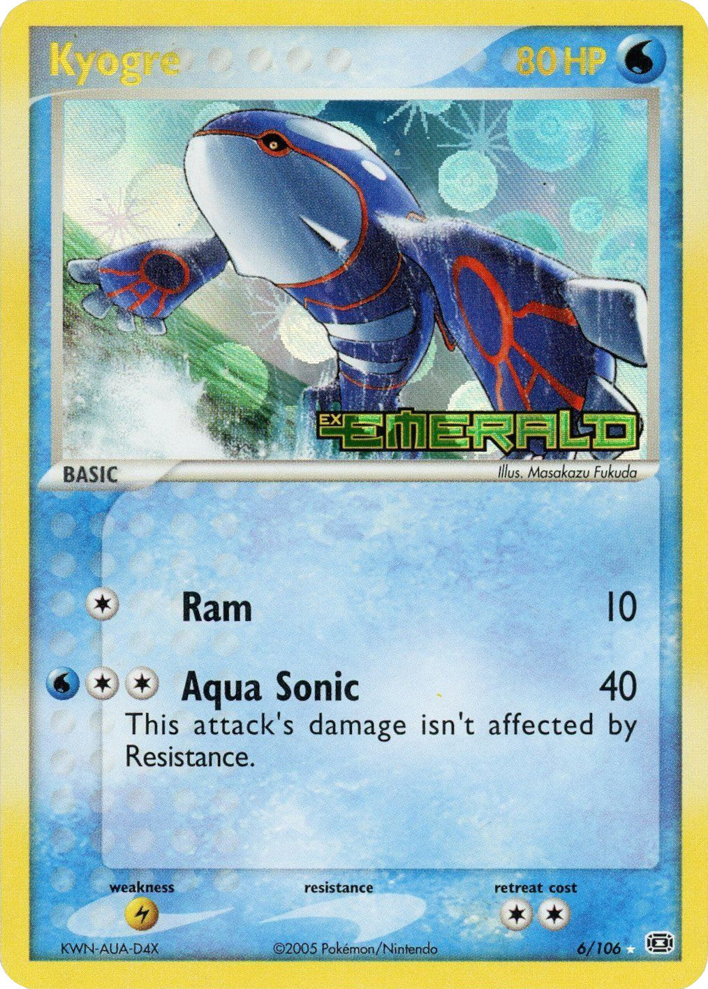 Kyogre (6/106) (Stamped) [EX: Emerald] | Shuffle n Cut Hobbies & Games