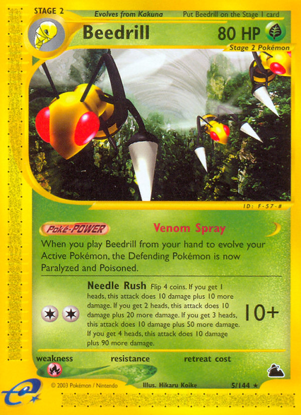 Beedrill (5/144) [Skyridge] | Shuffle n Cut Hobbies & Games