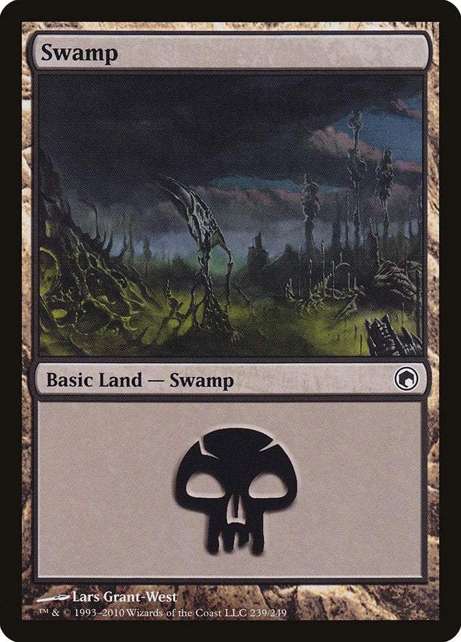 Swamp (239) [Scars of Mirrodin] | Shuffle n Cut Hobbies & Games