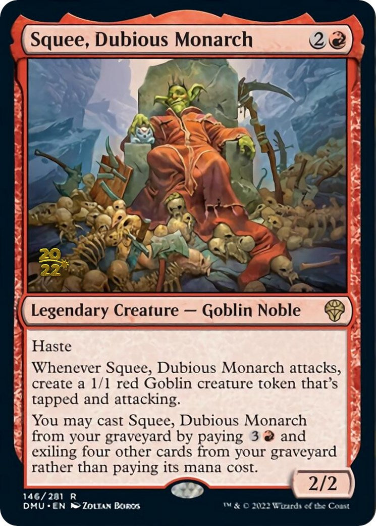 Squee, Dubious Monarch [Dominaria United Prerelease Promos] | Shuffle n Cut Hobbies & Games