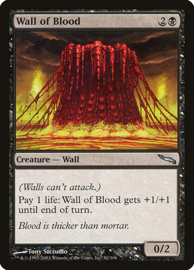 Wall of Blood [Mirrodin] | Shuffle n Cut Hobbies & Games