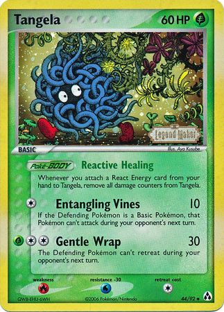 Tangela (44/92) (Stamped) [EX: Legend Maker] | Shuffle n Cut Hobbies & Games