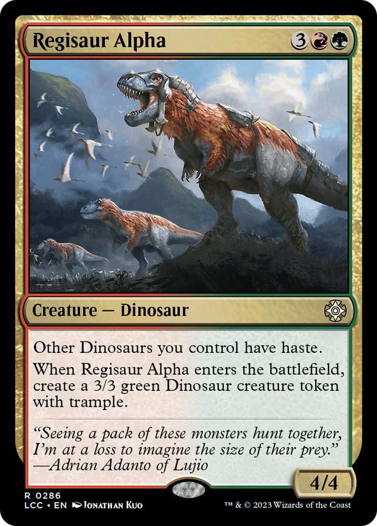 Regisaur Alpha [The Lost Caverns of Ixalan Commander] | Shuffle n Cut Hobbies & Games