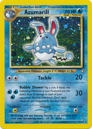 Azumarill (2/111) [Neo Genesis Unlimited] | Shuffle n Cut Hobbies & Games