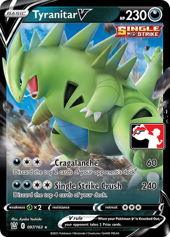 Tyranitar V (097/163) [Prize Pack Series One] | Shuffle n Cut Hobbies & Games