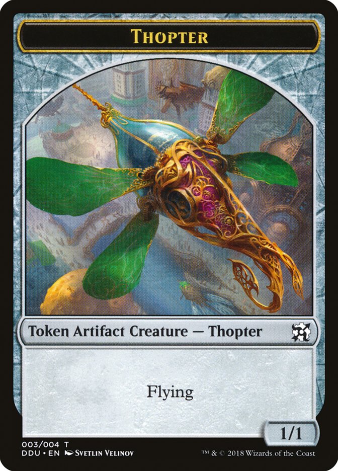 Thopter Token (003/004) [Duel Decks: Elves vs. Inventors Tokens] | Shuffle n Cut Hobbies & Games