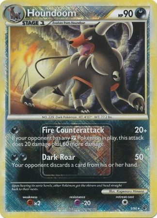 Houndoom (5/90) (League Promo) [HeartGold & SoulSilver: Undaunted] | Shuffle n Cut Hobbies & Games