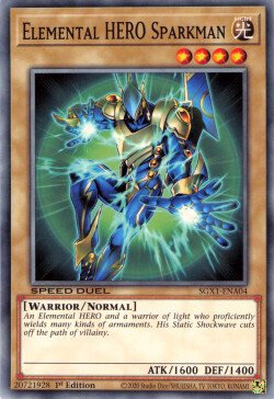 Elemental HERO Sparkman [SGX1-ENA04] Common | Shuffle n Cut Hobbies & Games