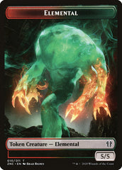 Elemental (008) // Elemental (010) Double-Sided Token [Zendikar Rising Commander Tokens] | Shuffle n Cut Hobbies & Games