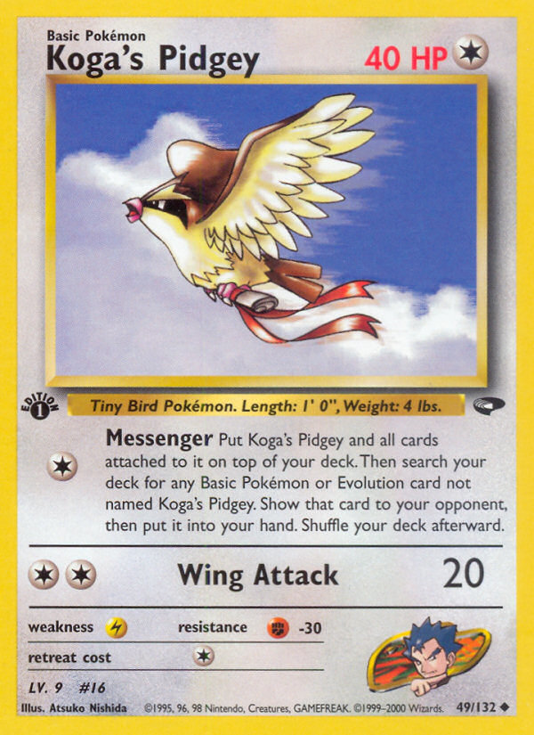 Koga's Pidgey (49/132) [Gym Challenge 1st Edition] | Shuffle n Cut Hobbies & Games