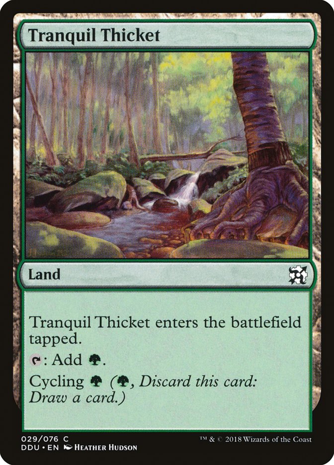 Tranquil Thicket [Duel Decks: Elves vs. Inventors] | Shuffle n Cut Hobbies & Games