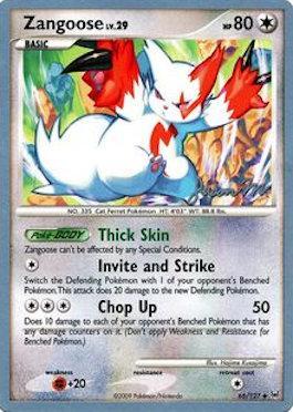 Zangoose LV.29 (66/127) (Queengar - Jason Martinez) [World Championships 2009] | Shuffle n Cut Hobbies & Games