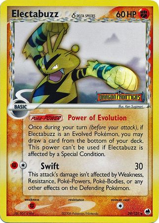 Electabuzz (29/101) (Delta Species) (Stamped) [EX: Dragon Frontiers] | Shuffle n Cut Hobbies & Games