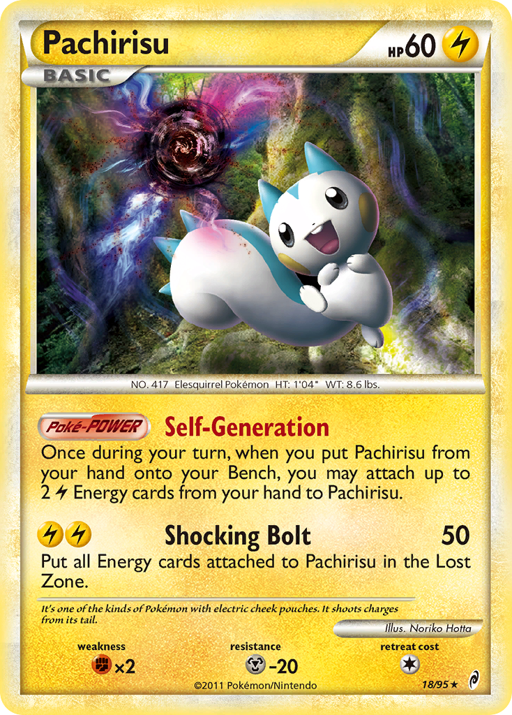 Pachirisu (18/95) [HeartGold & SoulSilver: Call of Legends] | Shuffle n Cut Hobbies & Games