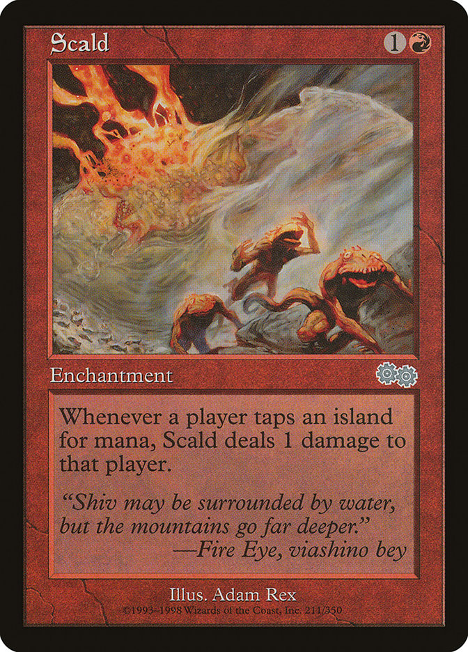 Scald [Urza's Saga] | Shuffle n Cut Hobbies & Games